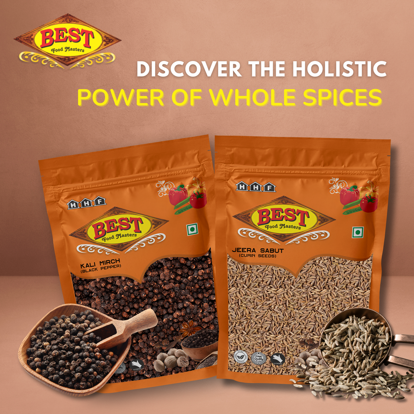 Combo Of (Black pepper 50g And Jeera 100g)