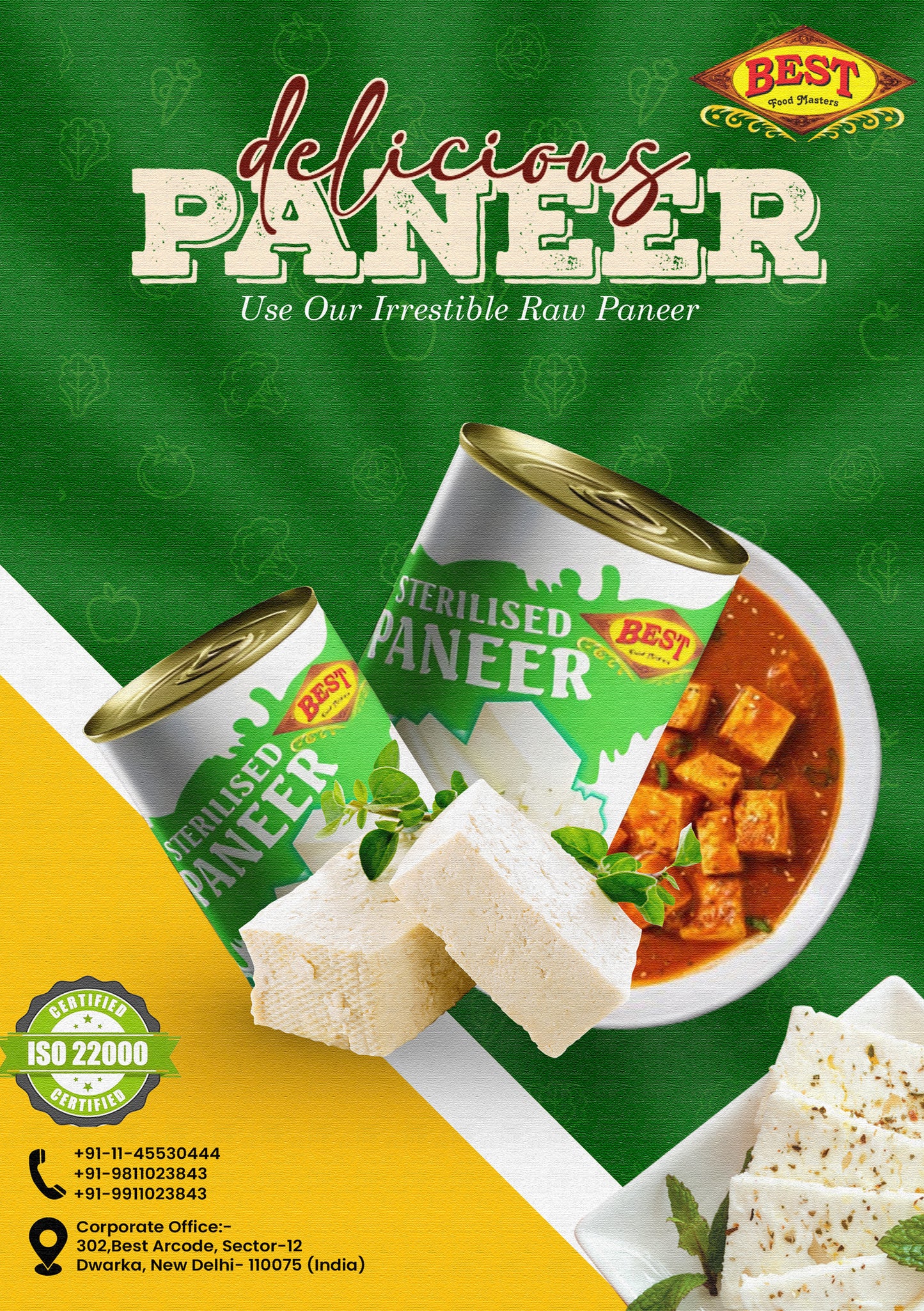 Sterilised Paneer