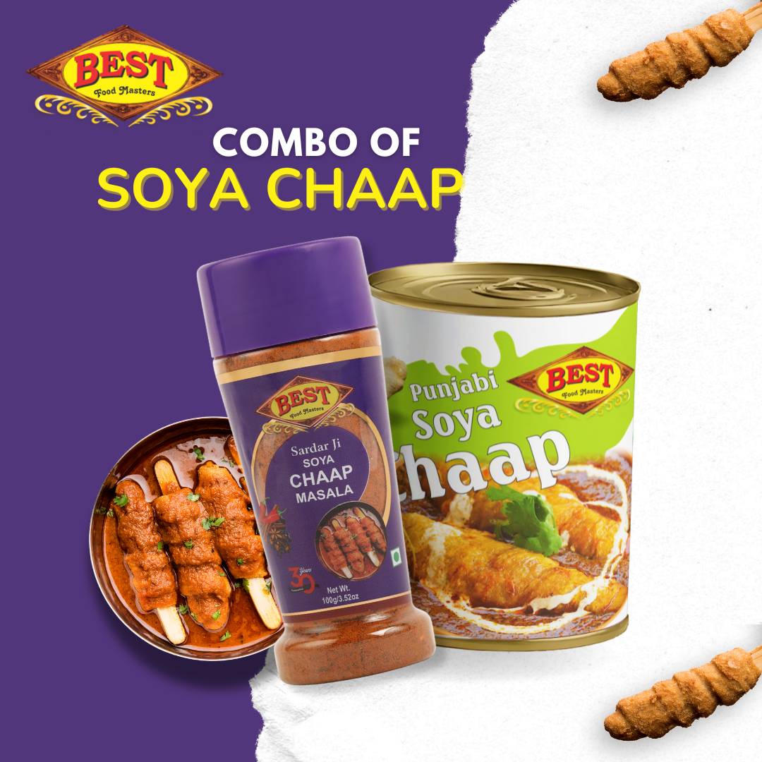 Combo Of (SardarJi Soya Chaap Masala And Punjabi Soya Chaap)